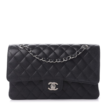 Chanel Caviar Quilted Medium Double Flap Black 1 of 11