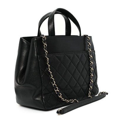 Chanel Caviar Quilted Small Business Affinity Shopping Bag Black 3 of 11