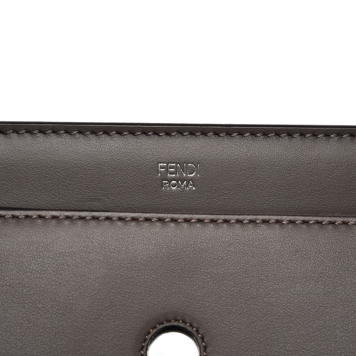 Fendi Vitello Baltico Dolce Shiny Nappa Lace Up DotCom Satchel Carbone Menta 8 of 11
