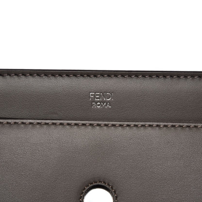 Fendi Vitello Baltico Dolce Shiny Nappa Lace Up DotCom Satchel Carbone Menta 8 of 11
