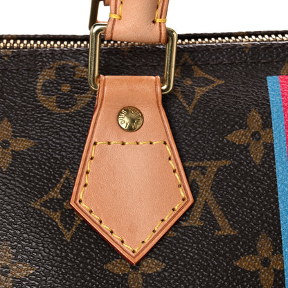 Louis Vuitton Monogram My LV Heritage Speedy 30 Fuchsia Bleu Clair 13 of 16