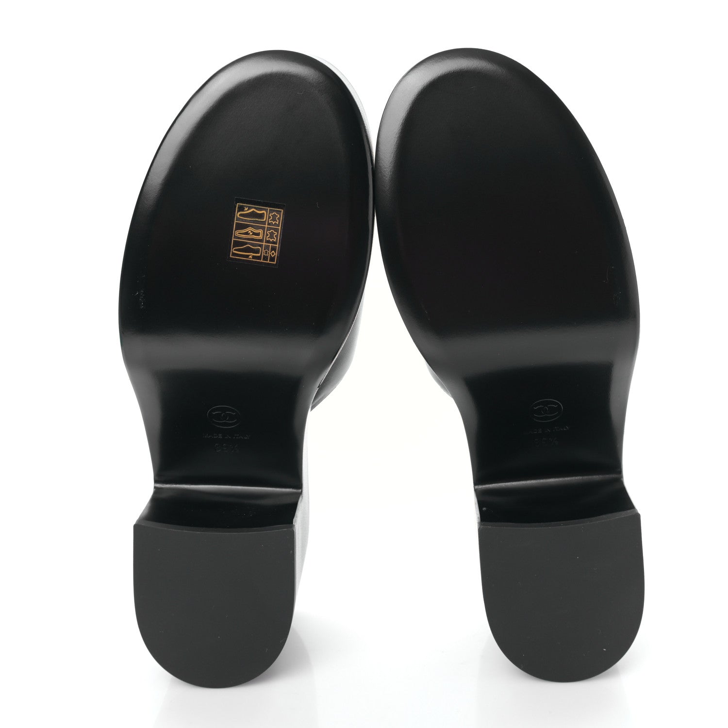 Chanel Lambskin Camellia Platform Mules 39.5 Black 5 of 9