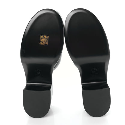 Chanel Lambskin Camellia Platform Mules 39.5 Black 5 of 9