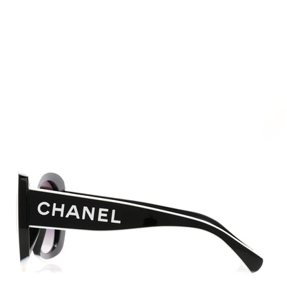 Chanel Acetate Sunglasses 71414A Black 3 of 8