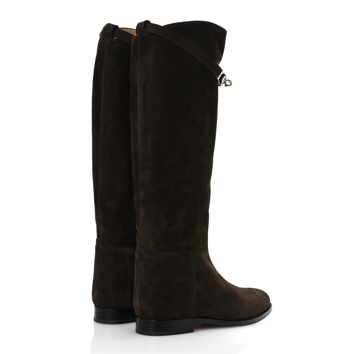 Hermes Suede Kelly Jumping Boots 39 Ecorce 5 of 12