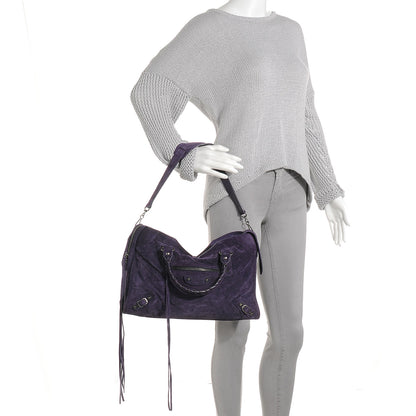 Balenciaga Baby Daim Suede City Purple 2 of 7