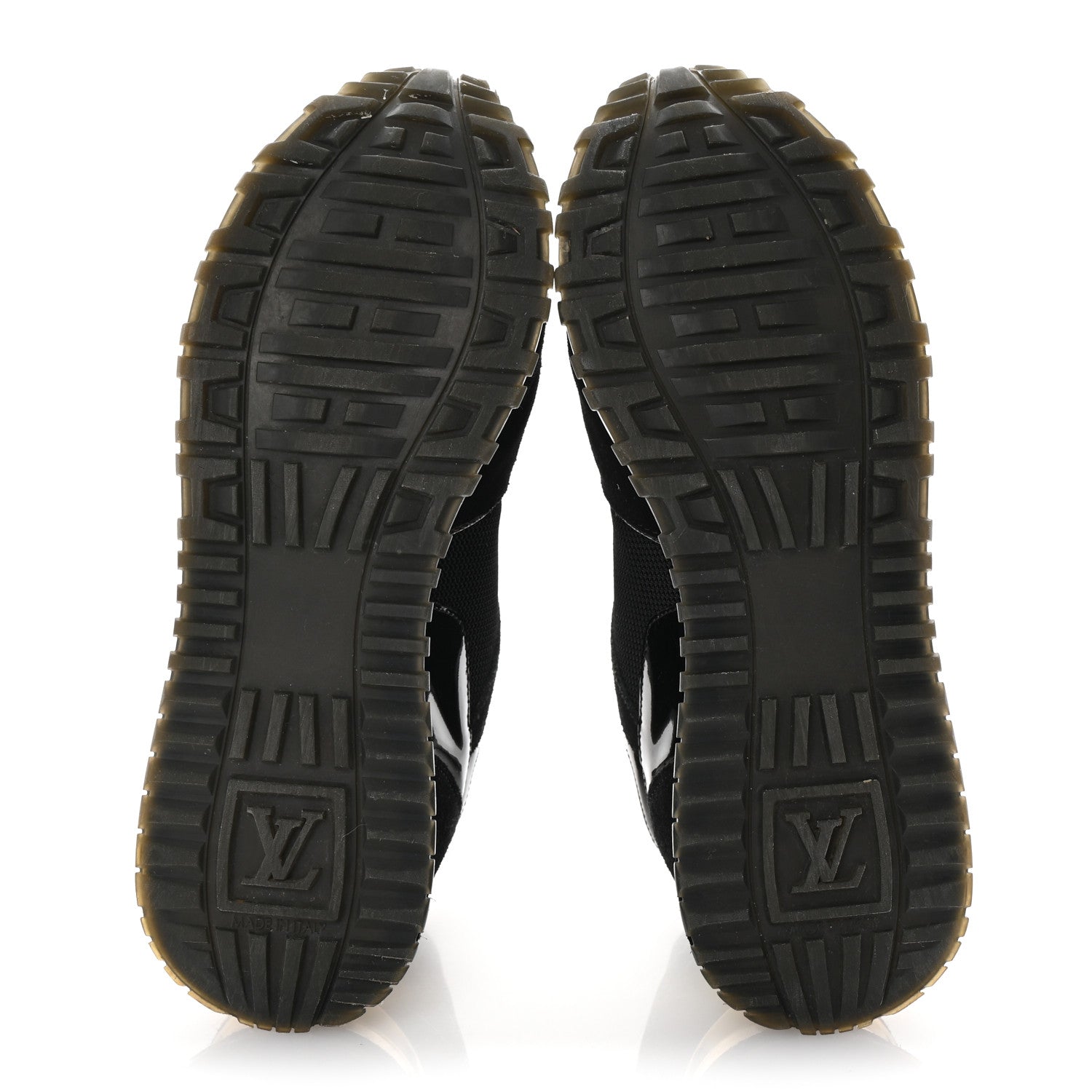 Louis Vuitton Suede Monogram Run Away Sneakers 36 Black 6 of 9