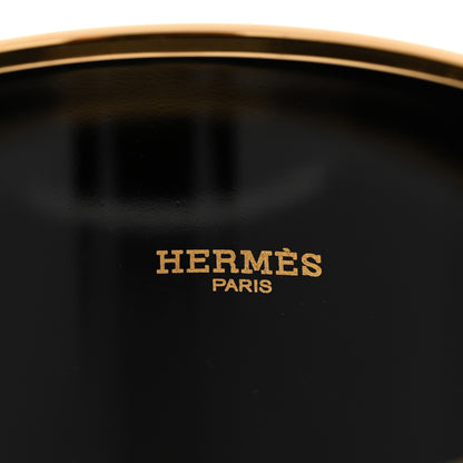 Hermes Enamel Printed Brandebourgs Extra Wide Bracelet 70 Passe Brown 4 of 6