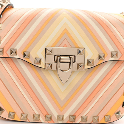 Valentino Garavani Vitello Native Couture 1975 Rockstud Crossbody Bag Mandarin Sorbet 8 of 10