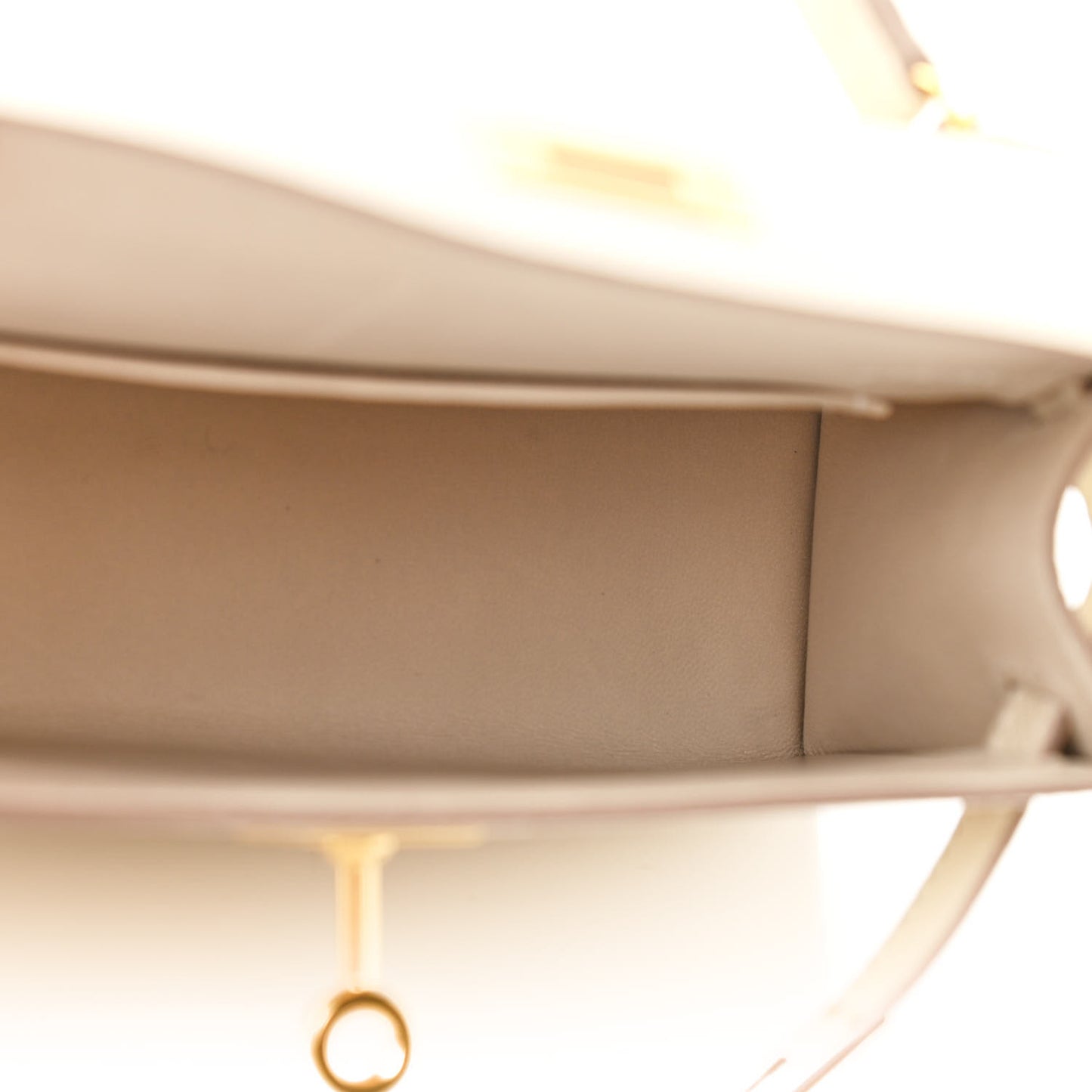 Epsom Mini Kelly Sellier 20 Craie