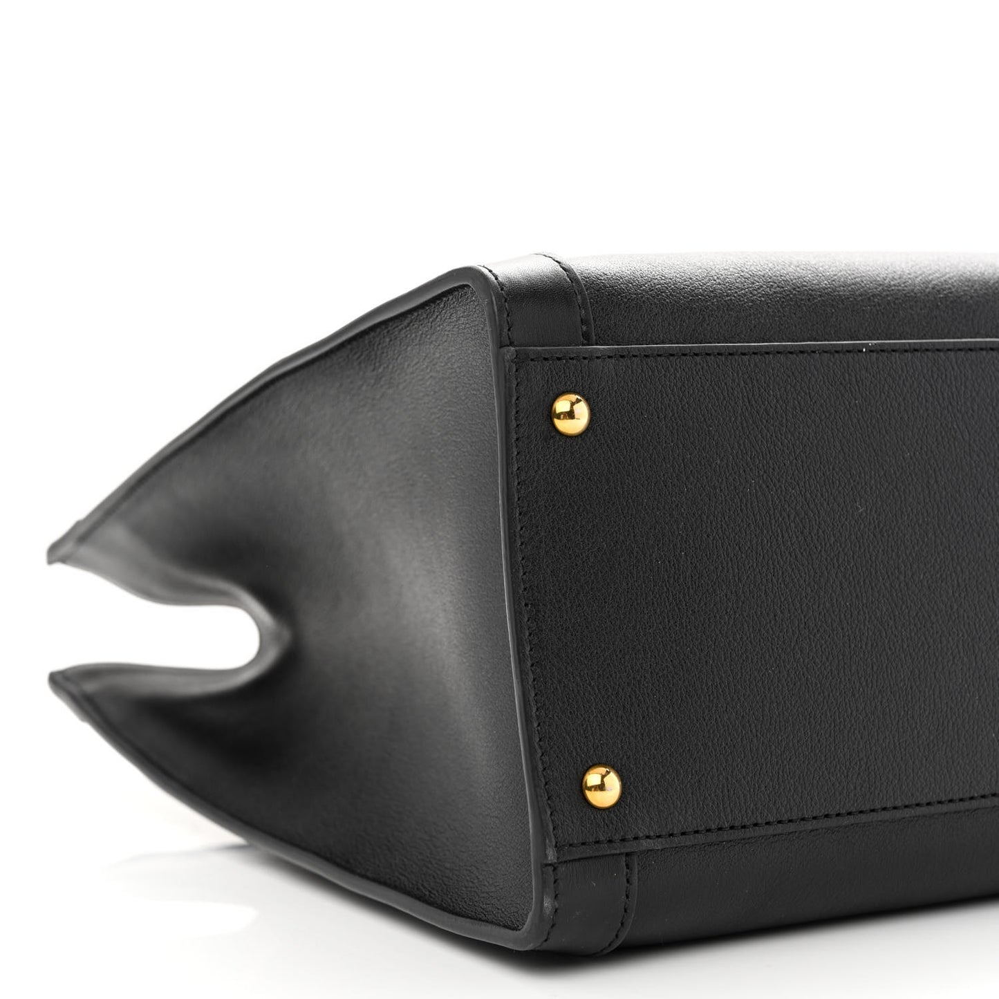 Wonka Grain Calfskin Medium Diana Tote Bag Black