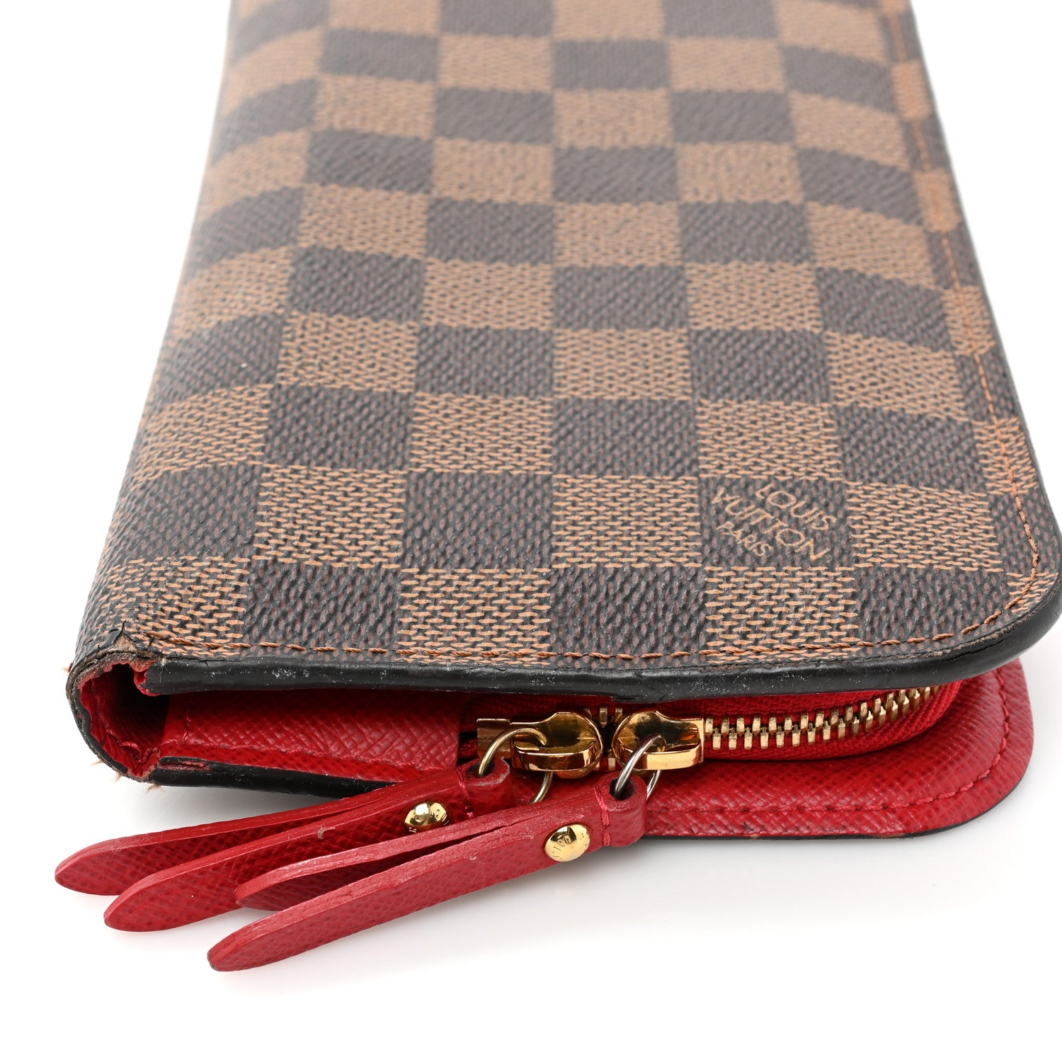 Louis Vuitton Damier Ebene Insolite Wallet Red 18 of 21