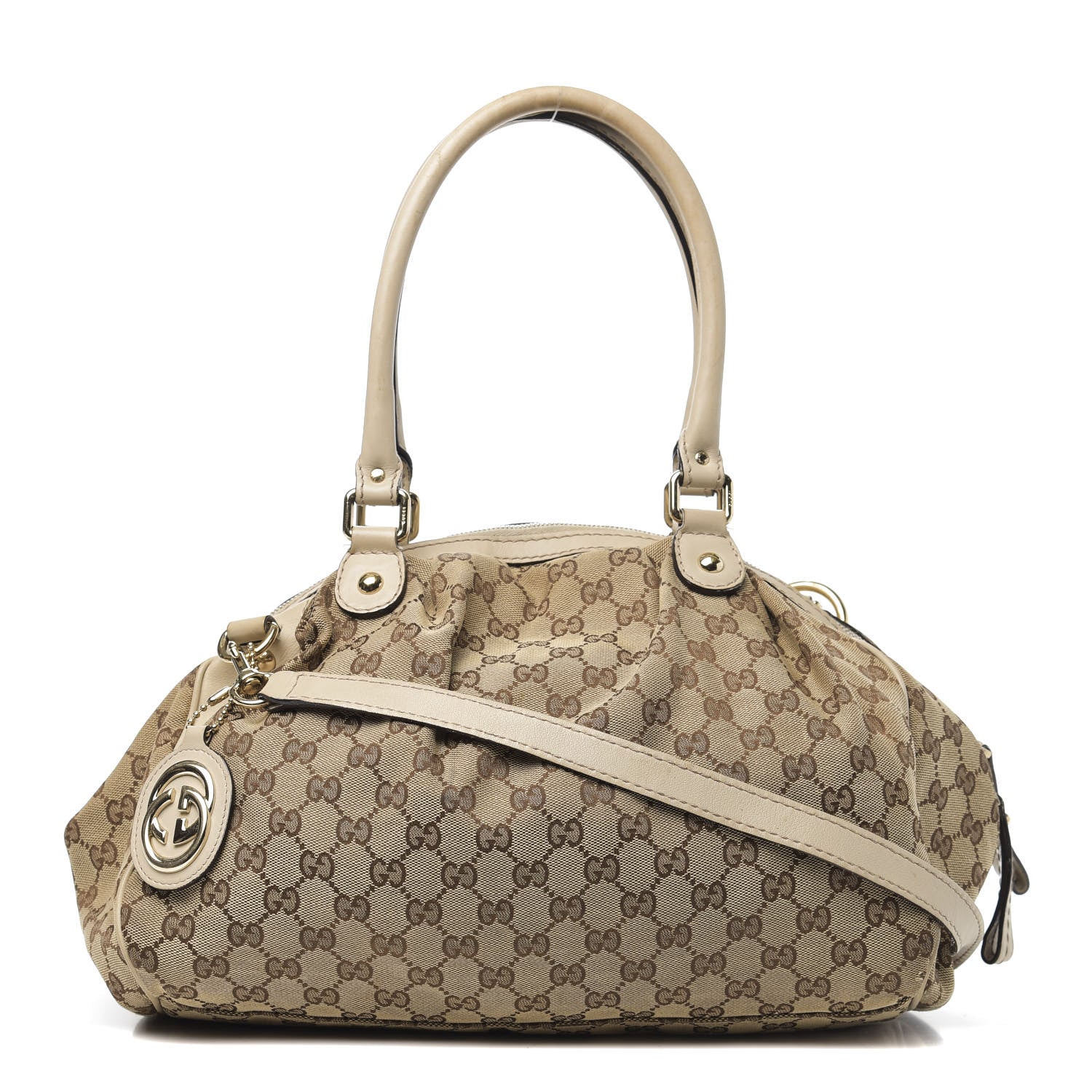 Gucci Monogram Medium Sukey Boston Off White 1 of 22