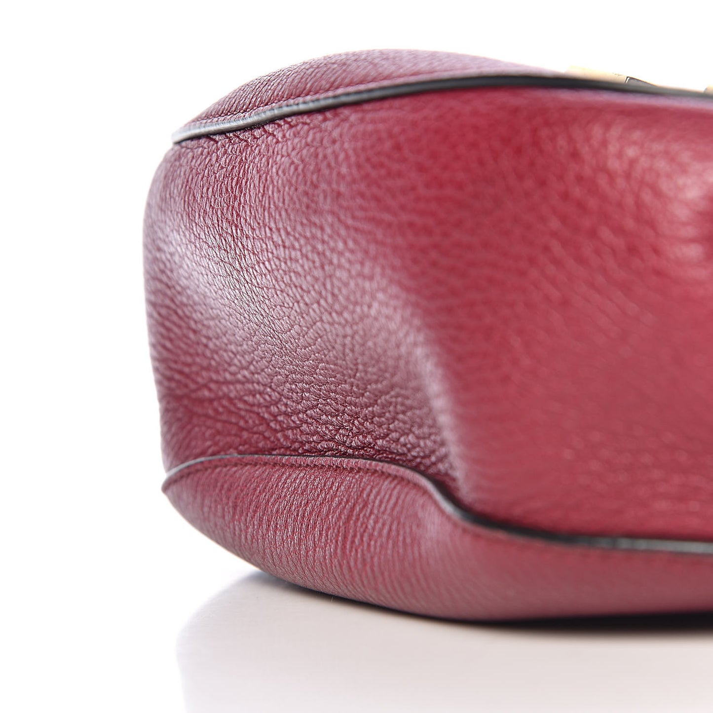Grained Lambskin Drew Shoulder Bag Wine Purple