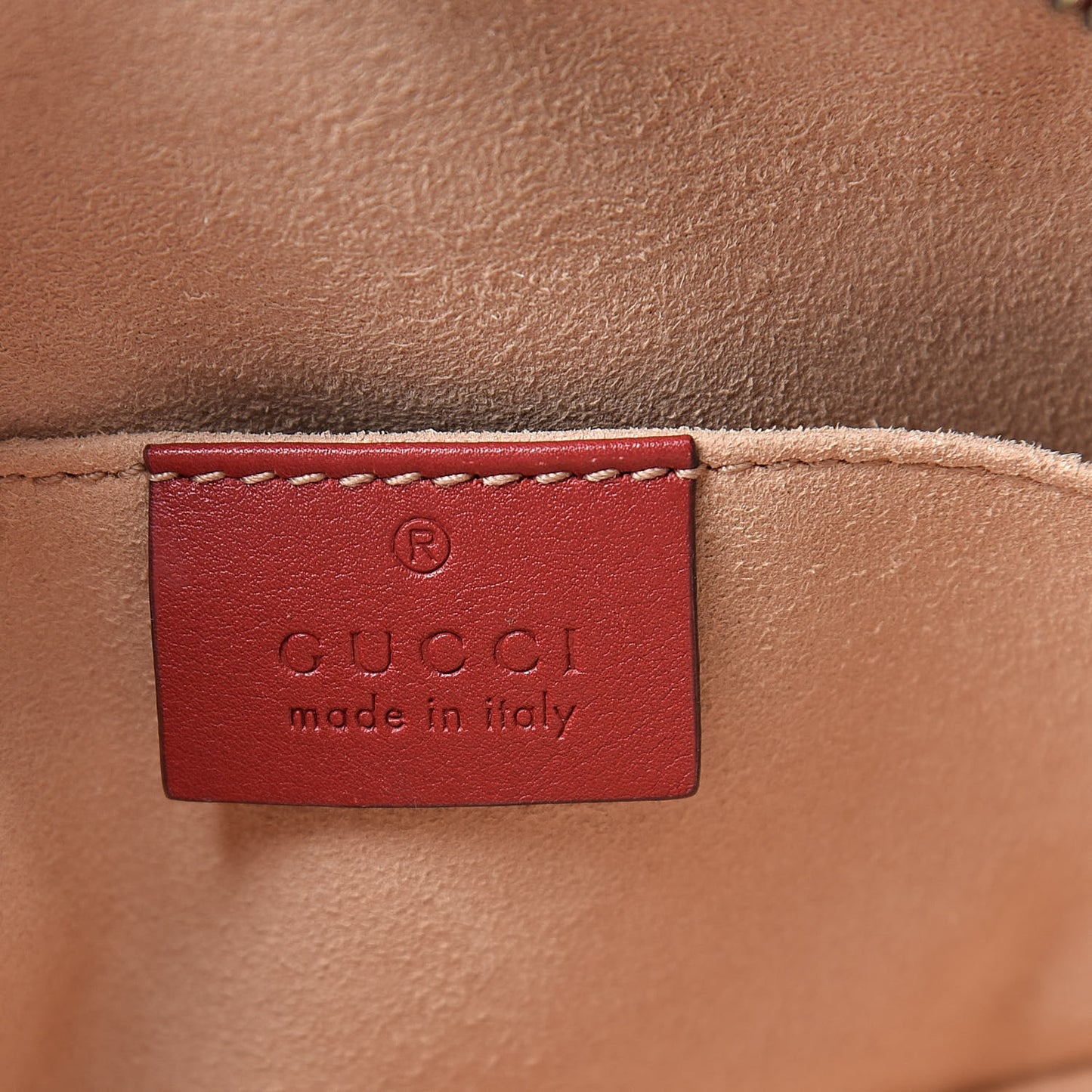 Calfskin Matelasse GG Marmont Belt Bag 75 30 Hibiscus Red