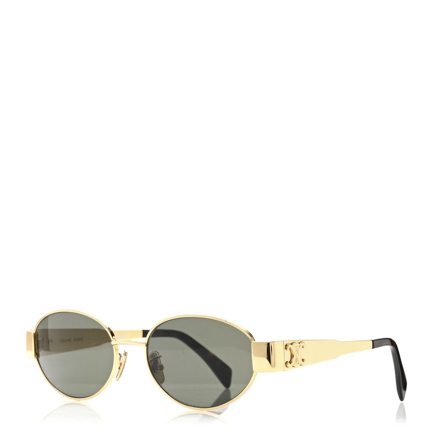 Metal Triomphe 01 Sunglasses CL40235U Gold Green