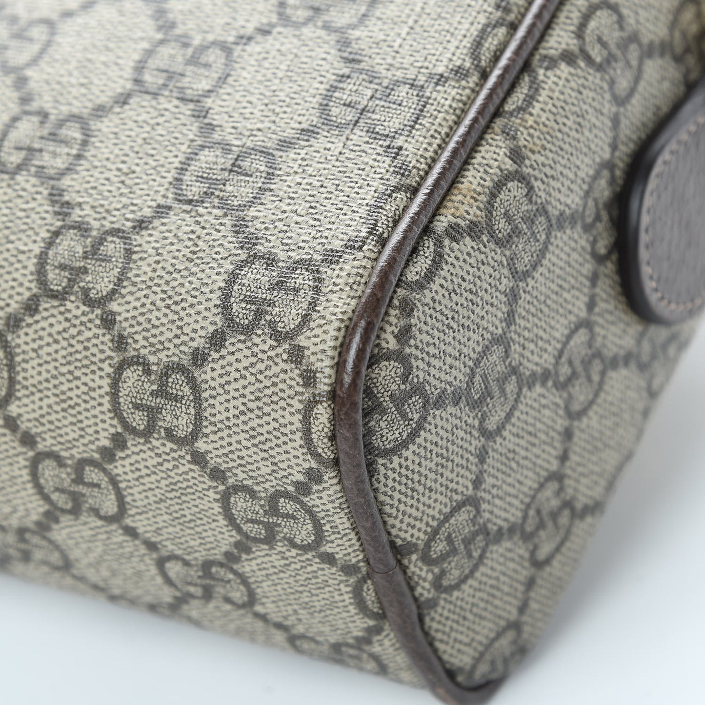 GG Supreme Monogram Web Small Ophidia Shoulder Bag Brown