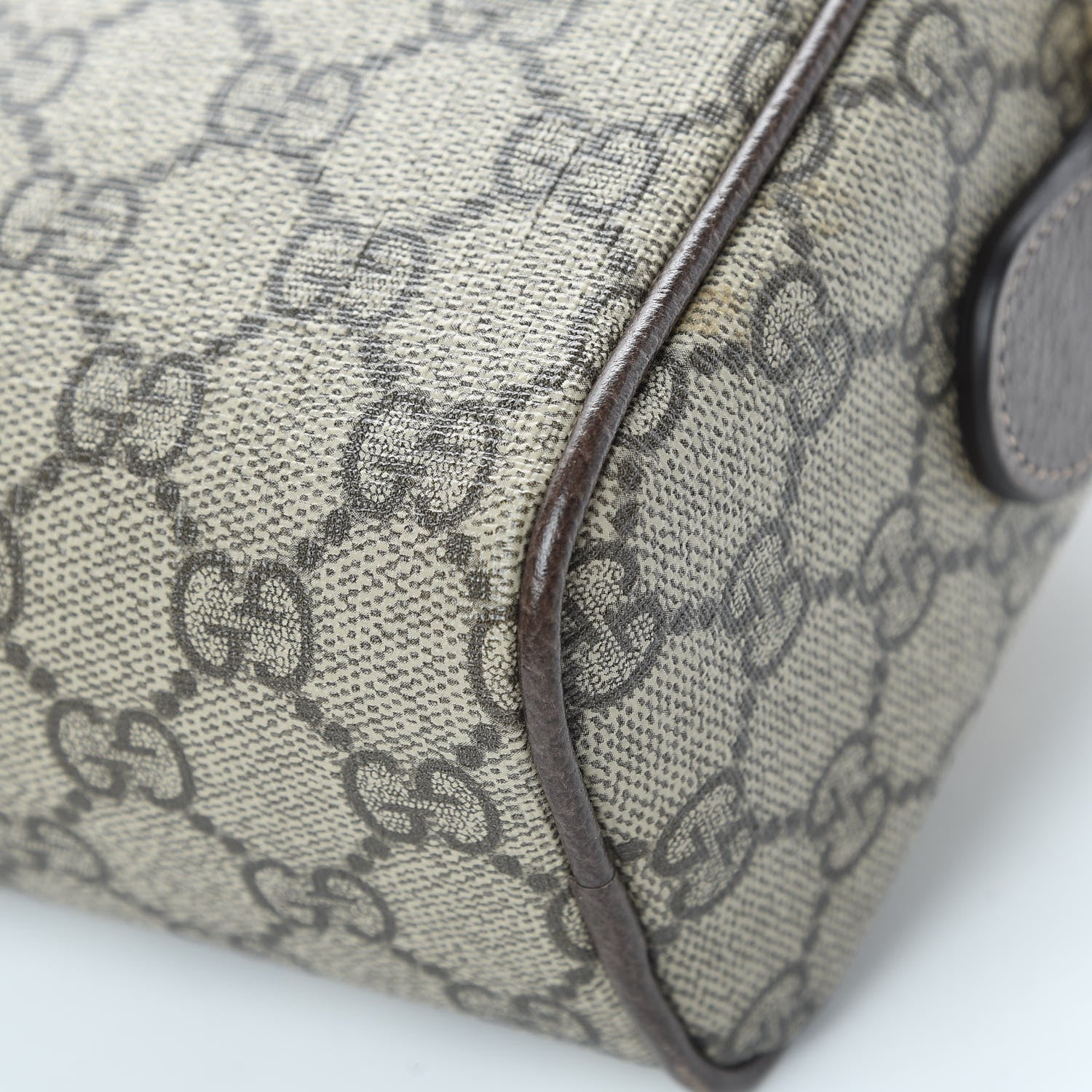 Gucci GG Supreme Monogram Web Small Ophidia Shoulder Bag Brown 8 of 11