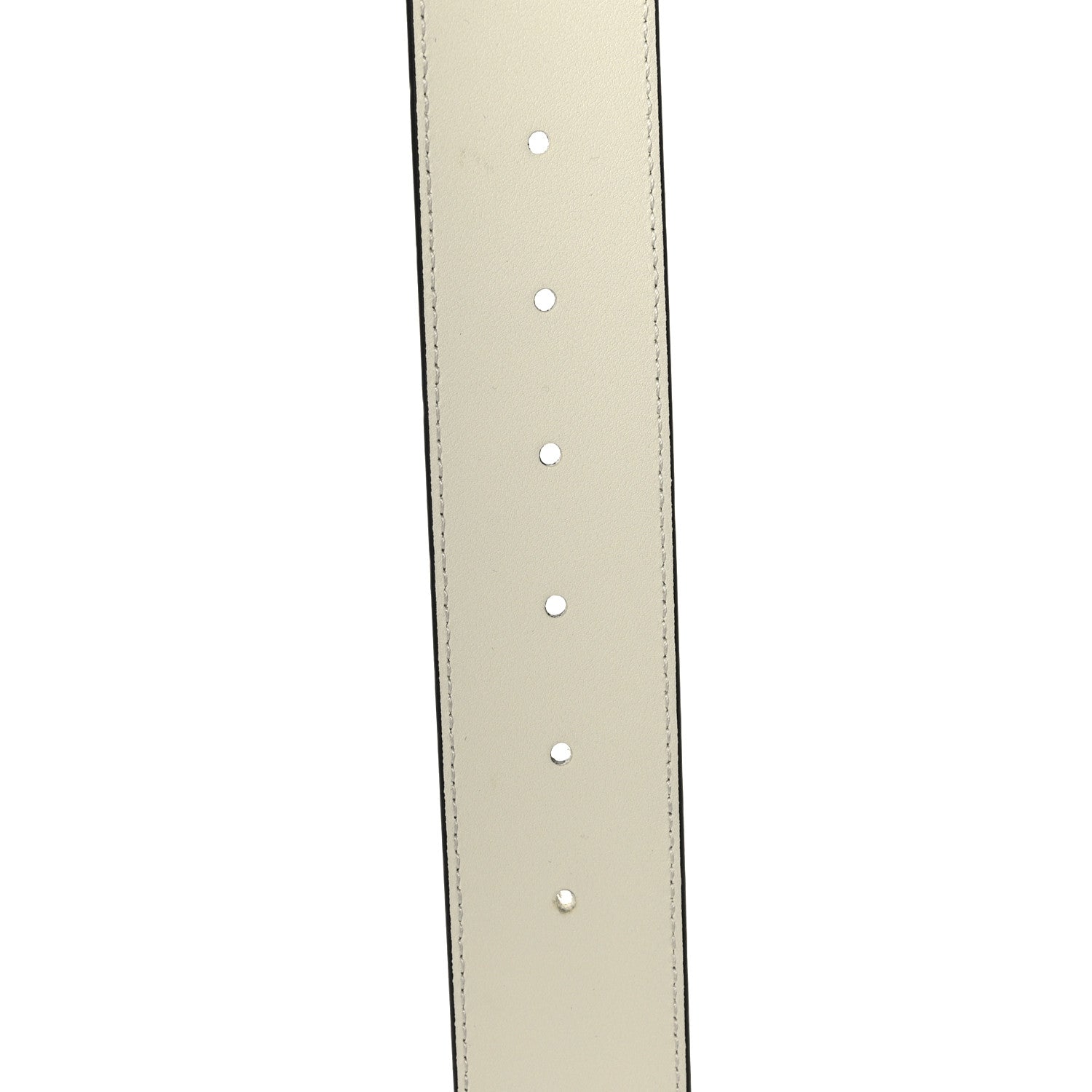Gucci Calfskin Double G 40mm Belt 80 32 Mystic White 4 of 5