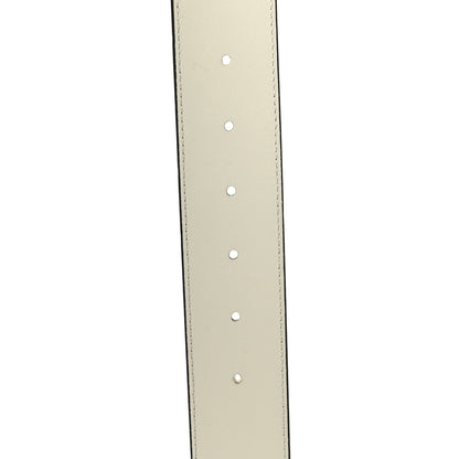 Gucci Calfskin Double G 40mm Belt 80 32 Mystic White 4 of 5