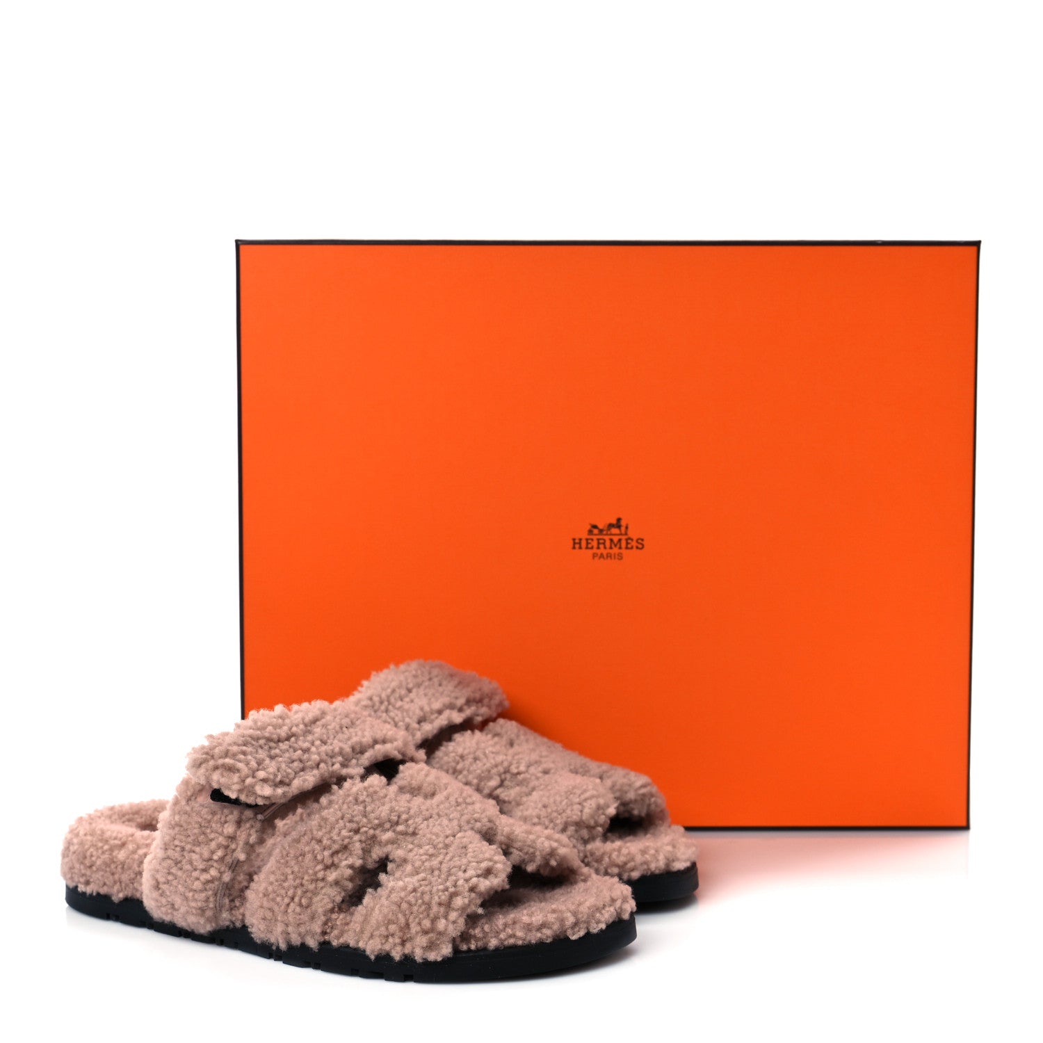 Hermes Woolskin Womens Chypre Sandals 36 Bois De Santal 8 of 8