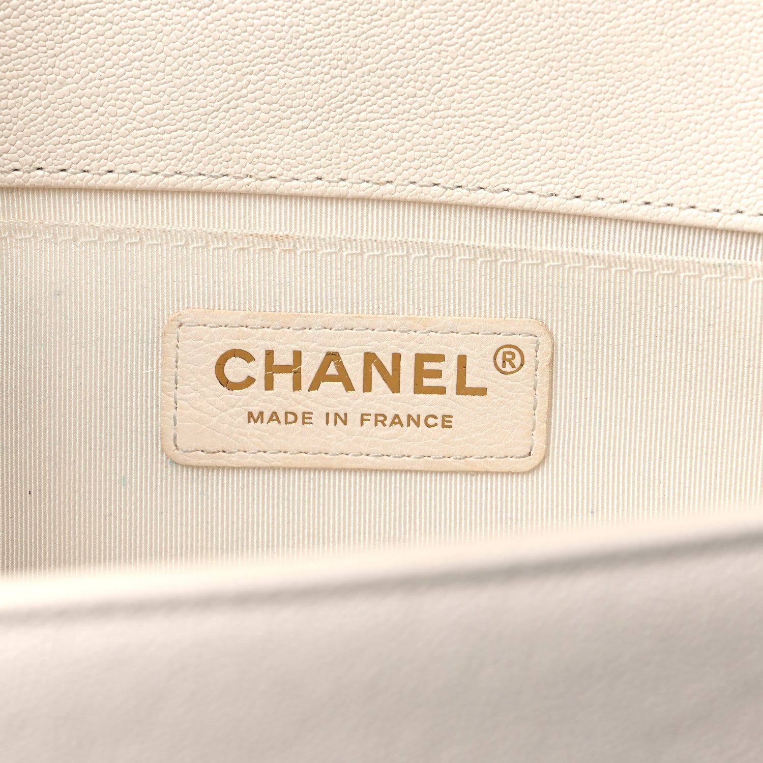 Chanel Caviar Quilted Medium Boy Flap White 6 of 15