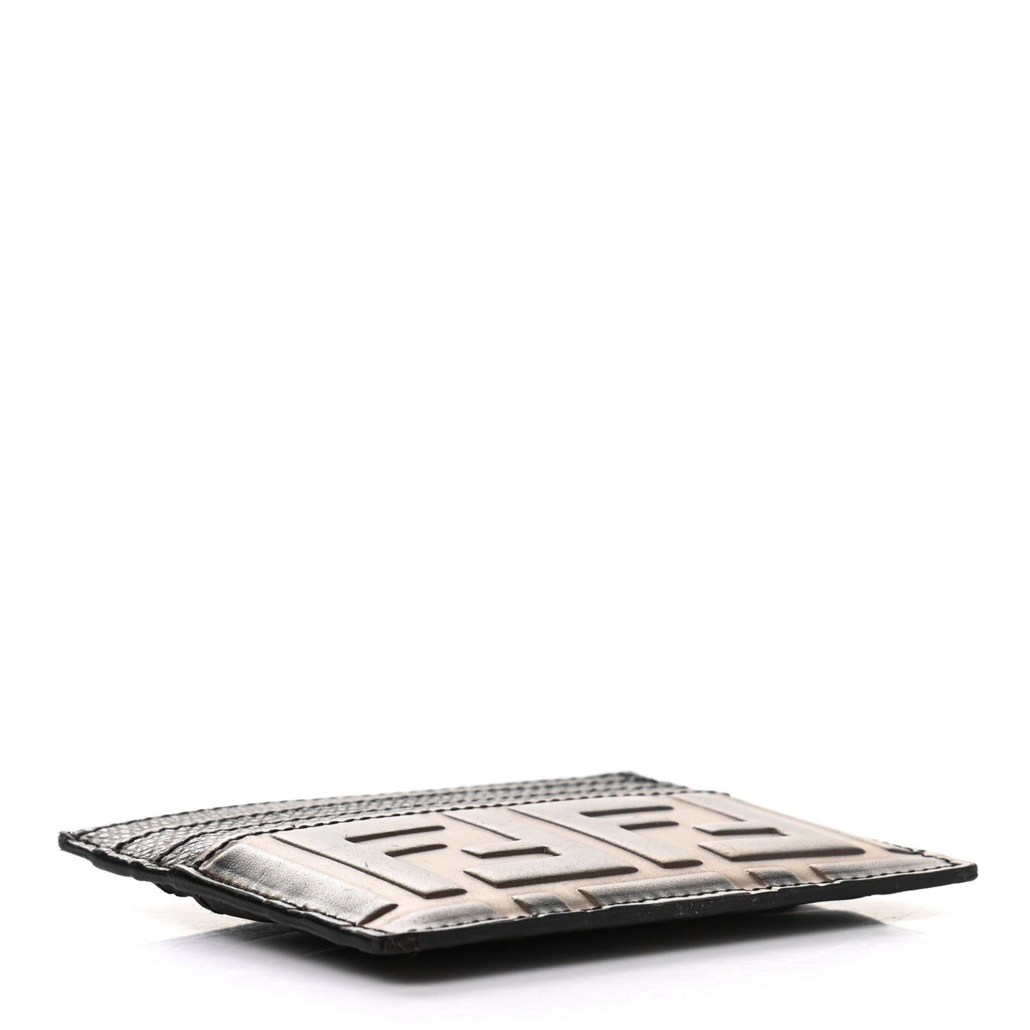 Vitello Cruise Bi-Color FF 1974 Embossed Card Holder Maya Black