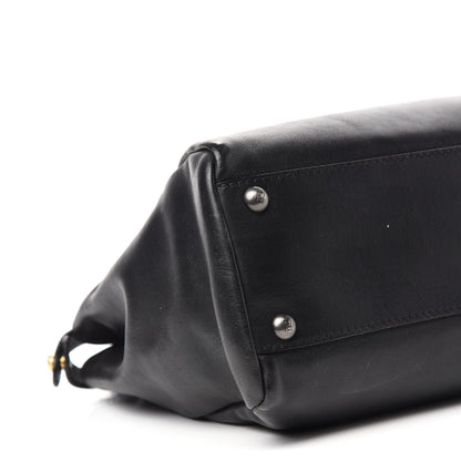 Fendi Vitello Suede Medium Peekaboo Iconic Satchel Black 7 of 12