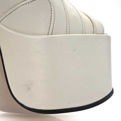 Gucci Malaga Kid Keyla Platform 60/155mm Slingback Sandals 35.5 Mystic White 21 of 36