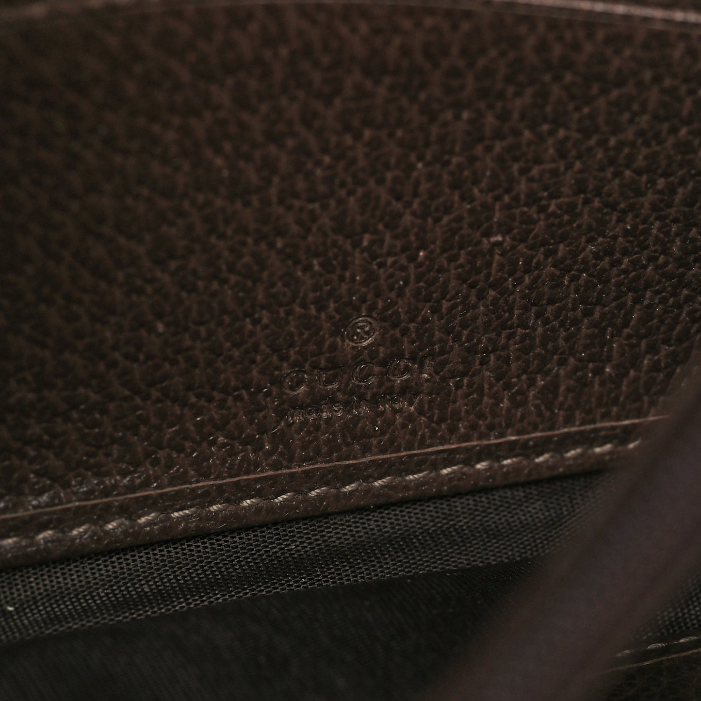 GG Supreme Monogram Web Ophidia Wallet On Chain Brown