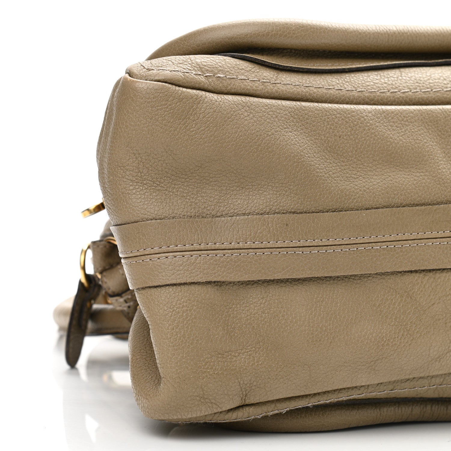 Chloe Calfskin Medium Paraty Barbour Khaki 9 of 20