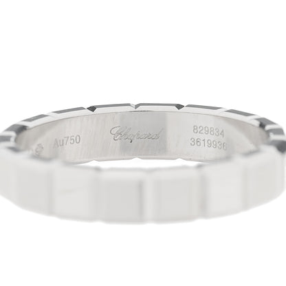 Chopard 18K White Gold Ice Cube Band Ring 55 7.25 5 of 6