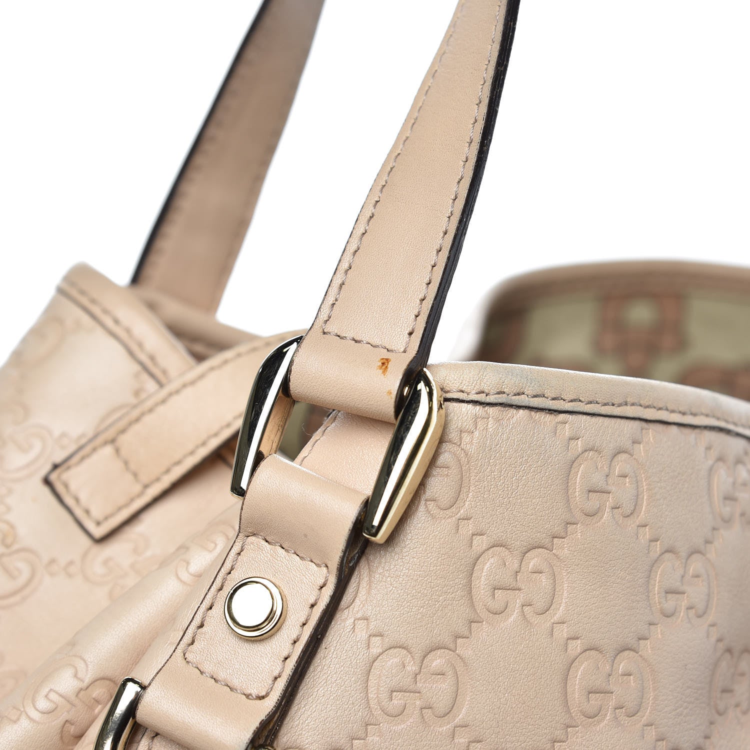 Gucci Guccissima Medium Abbey Shoulder Bag Beige 13 of 13