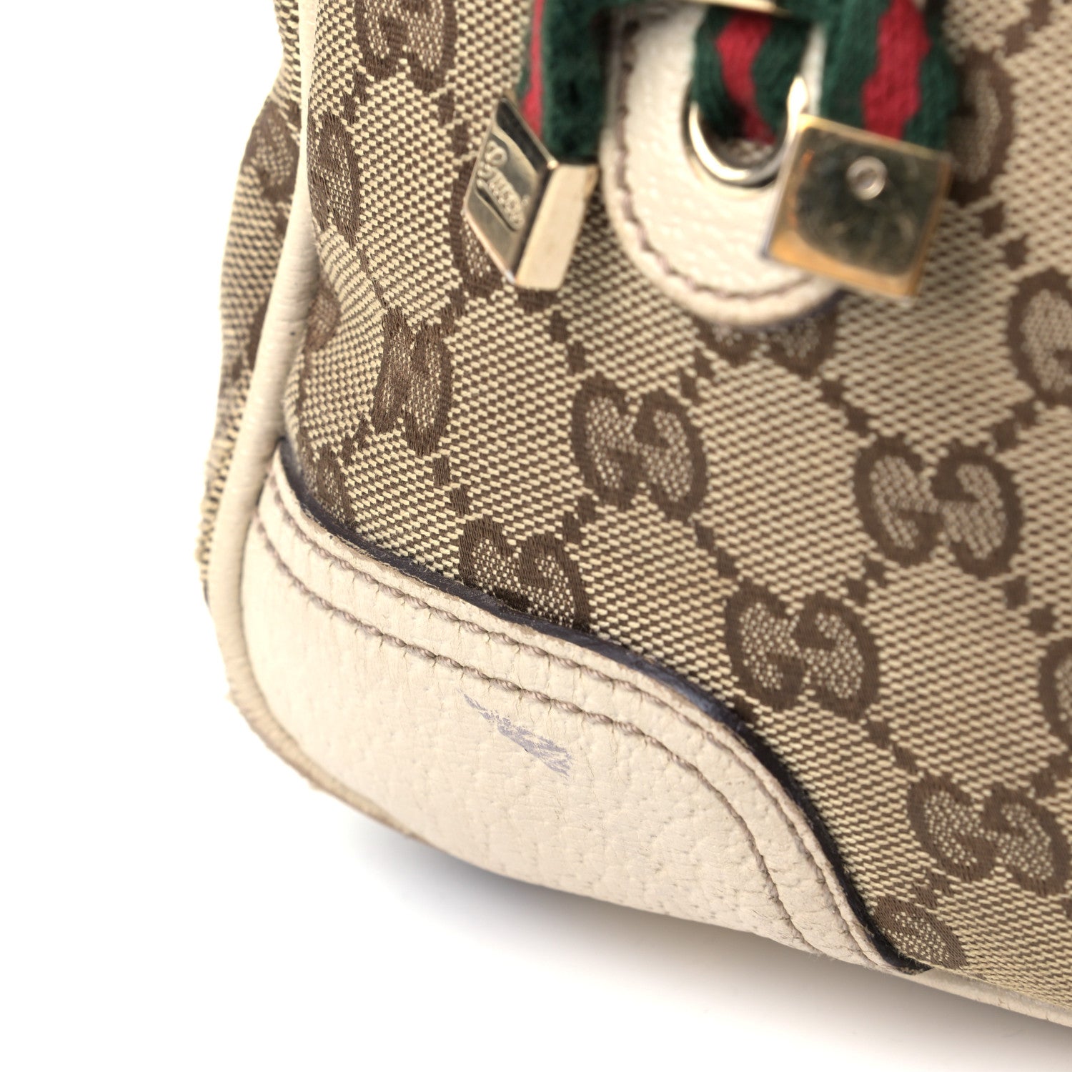 Gucci Monogram Small Princy Satchel Off White 7 of 13