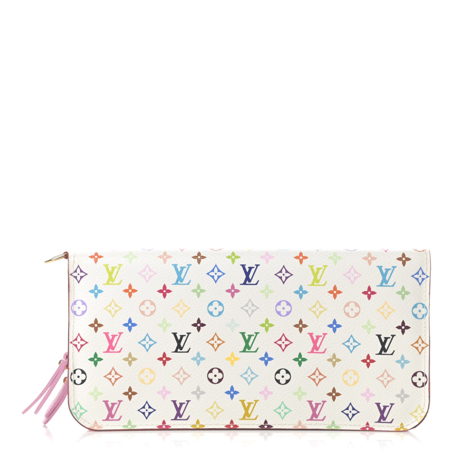 Louis Vuitton Monogram Multicolor Insolite Wallet White Litchi 1 of 8