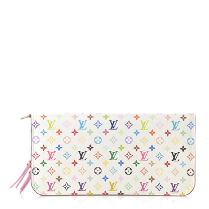 Louis Vuitton Monogram Multicolor Insolite Wallet White Litchi 1 of 8