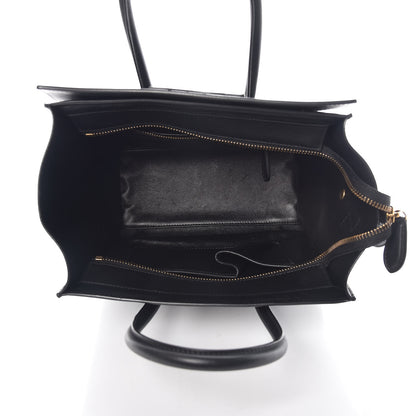 Celine Smooth Calfskin Micro Luggage Black 5 of 13