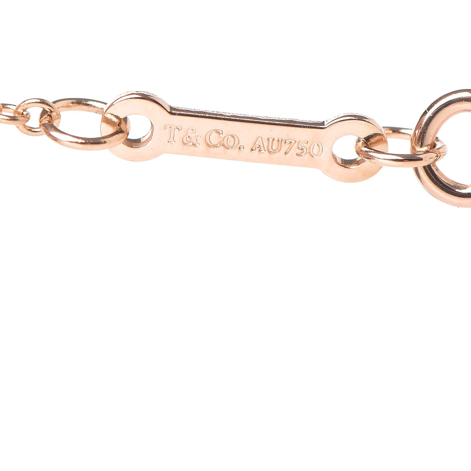 Tiffany 18K Rose Gold Paloma's Graffiti Love and Kisses Pendant Necklace 6 of 6
