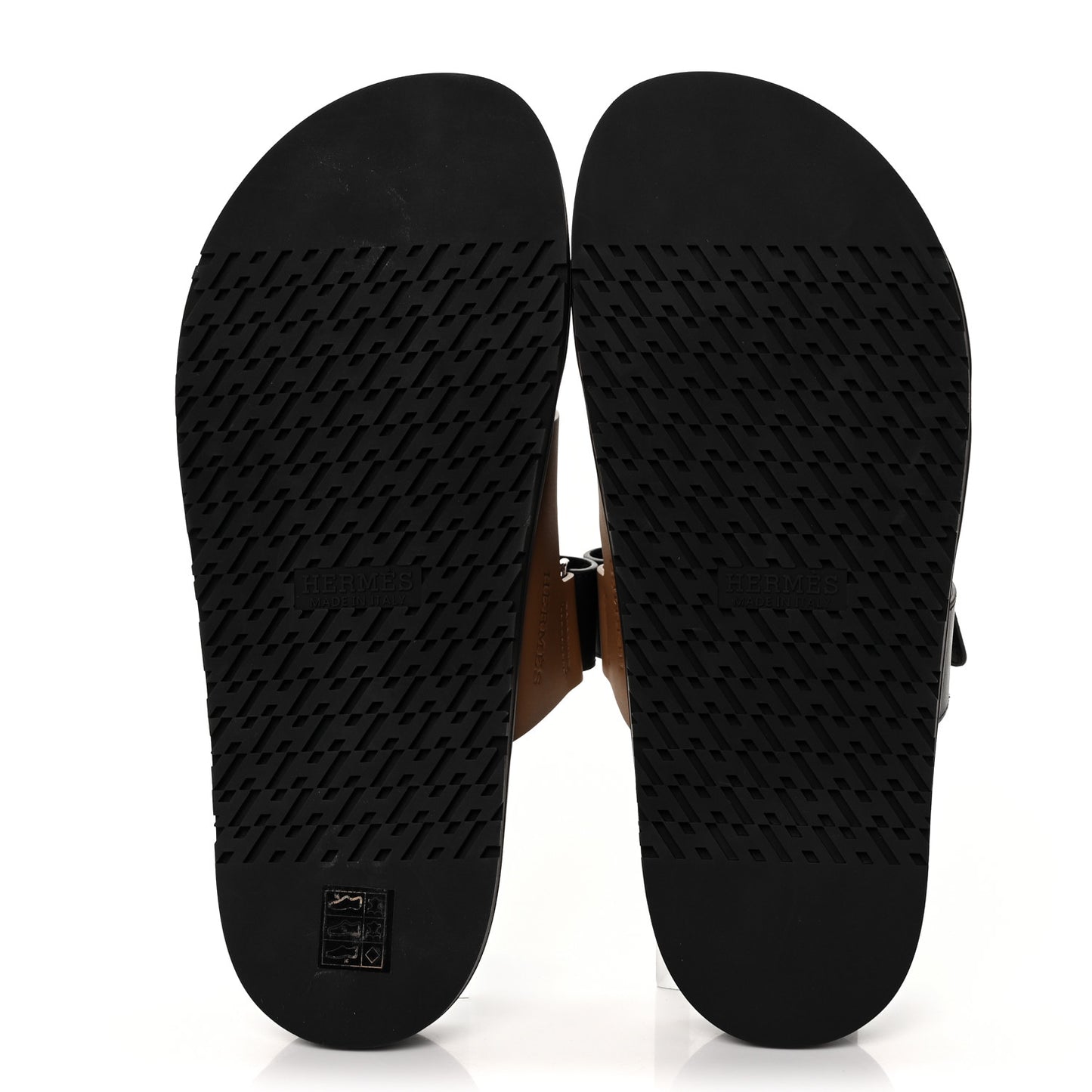 Calfskin Mens Chypre Sandals 42 Naturel Safari Black