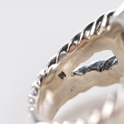 David Yurman Sterling Silver White Agate 14mm Albion Ring 52 6 6 of 7