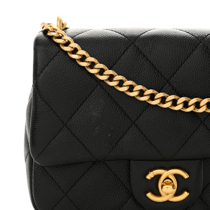 Chanel Caviar Quilted Mini Sweetheart Flap Black 11 of 11