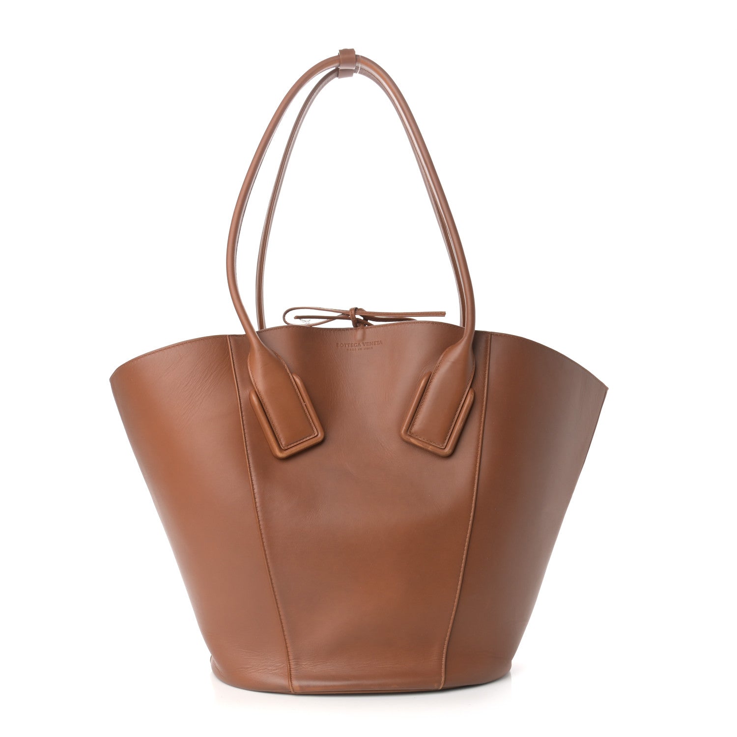 Bottega Veneta Calfskin Basket Tote Wood 1 of 12
