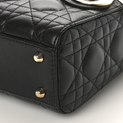 Christian Dior Lambskin Cannage Mini Lady Dior Black 8 of 8