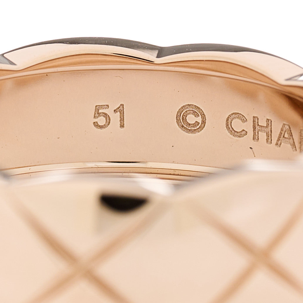18K Beige Gold Small Coco Crush Ring 51 5.75