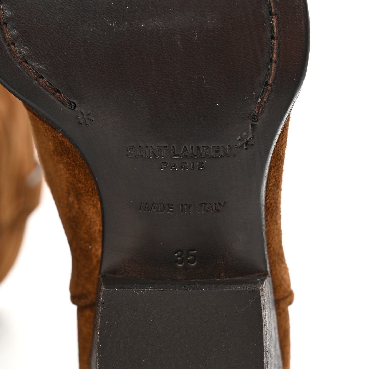 Suede Houston Cowboy Boots 35 Brown