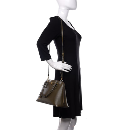 Prada Saffiano Lux Medium Promenade Tote Militare 2 of 17