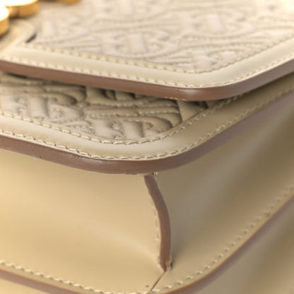 Burberry Calfskin Monogram Embossed Small TB Chain Bag Honey 8 of 8