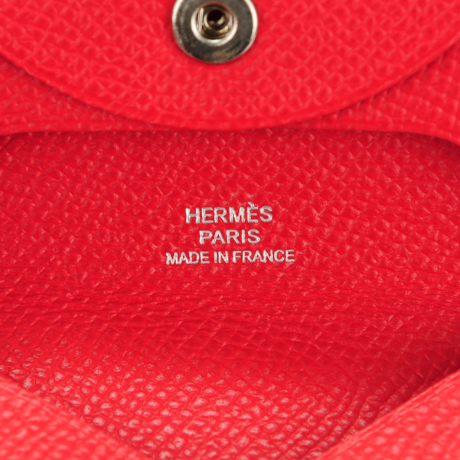 Hermes Epsom Bastia Coin Purse Rouge Casaque 5 of 6