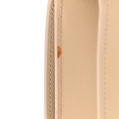 Saint Laurent Grain De Poudre Small Monogram Kate Satchel Nude Powder 14 of 15