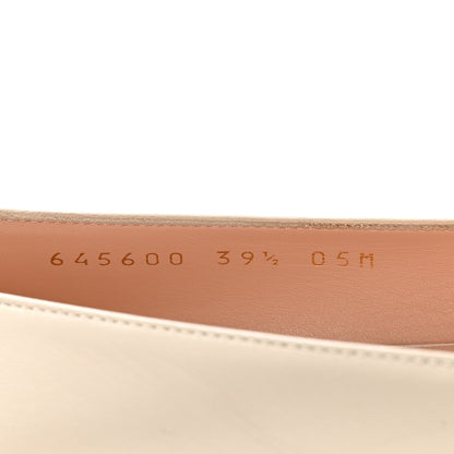 Gucci Malaga Kid Horsebit Ballet 25mm Flats 39.5 Mystic White 8 of 10